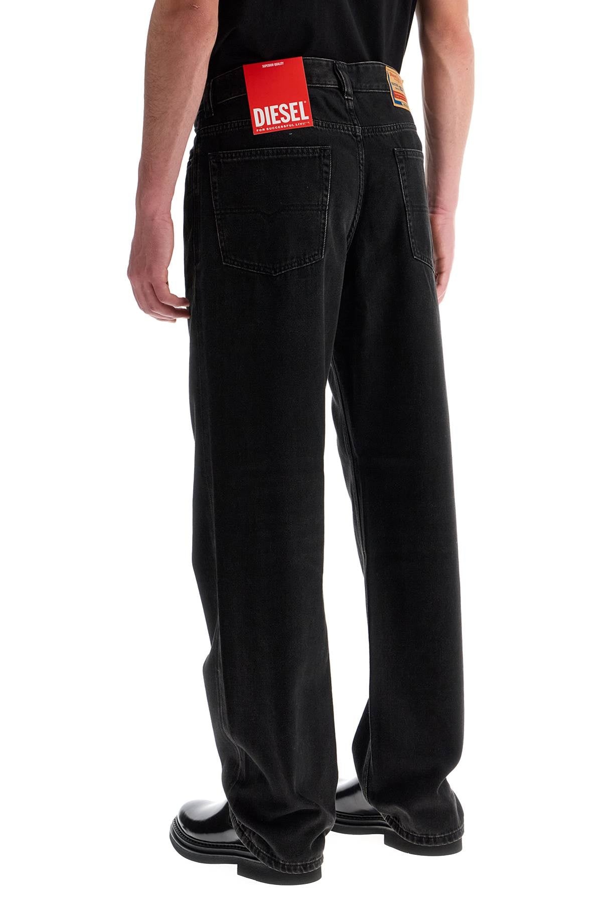 Diesel D-Macro Black Wide Leg Jeans Men - 3
