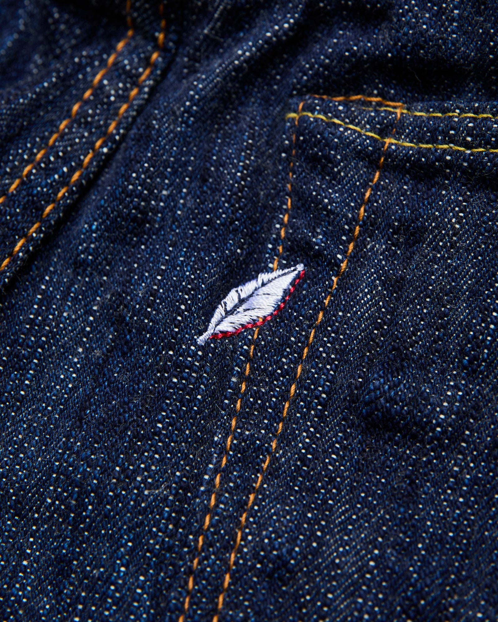 KS-15oz-003 "Kasuri" 15oz Slub Selvedge Denim - Regular Straight Fit - 5