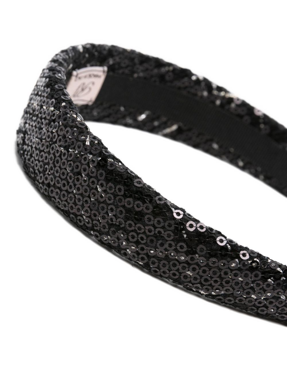 sequin-embellished crystal headband - 3