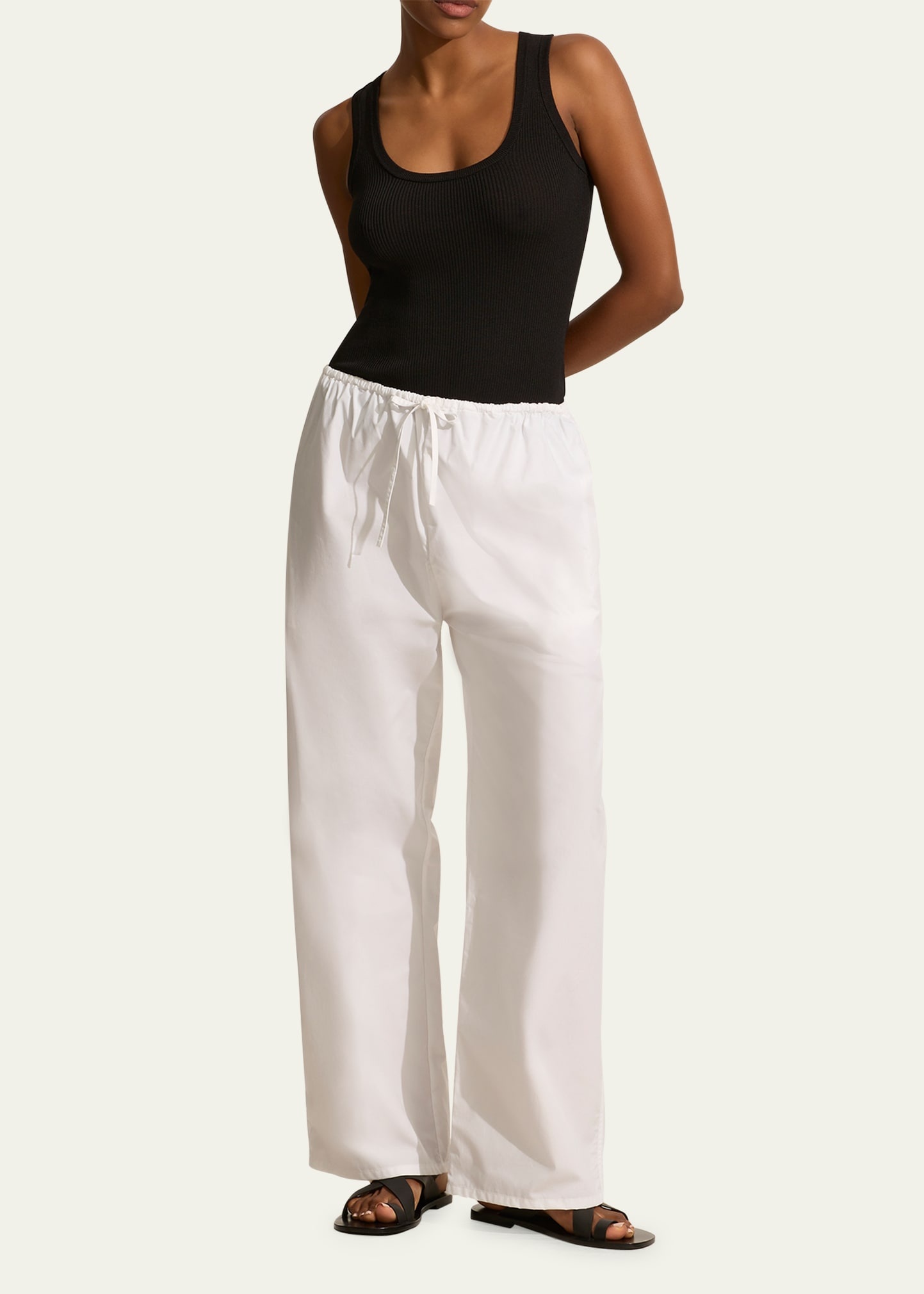 Cotton Drawstring Pants - 2