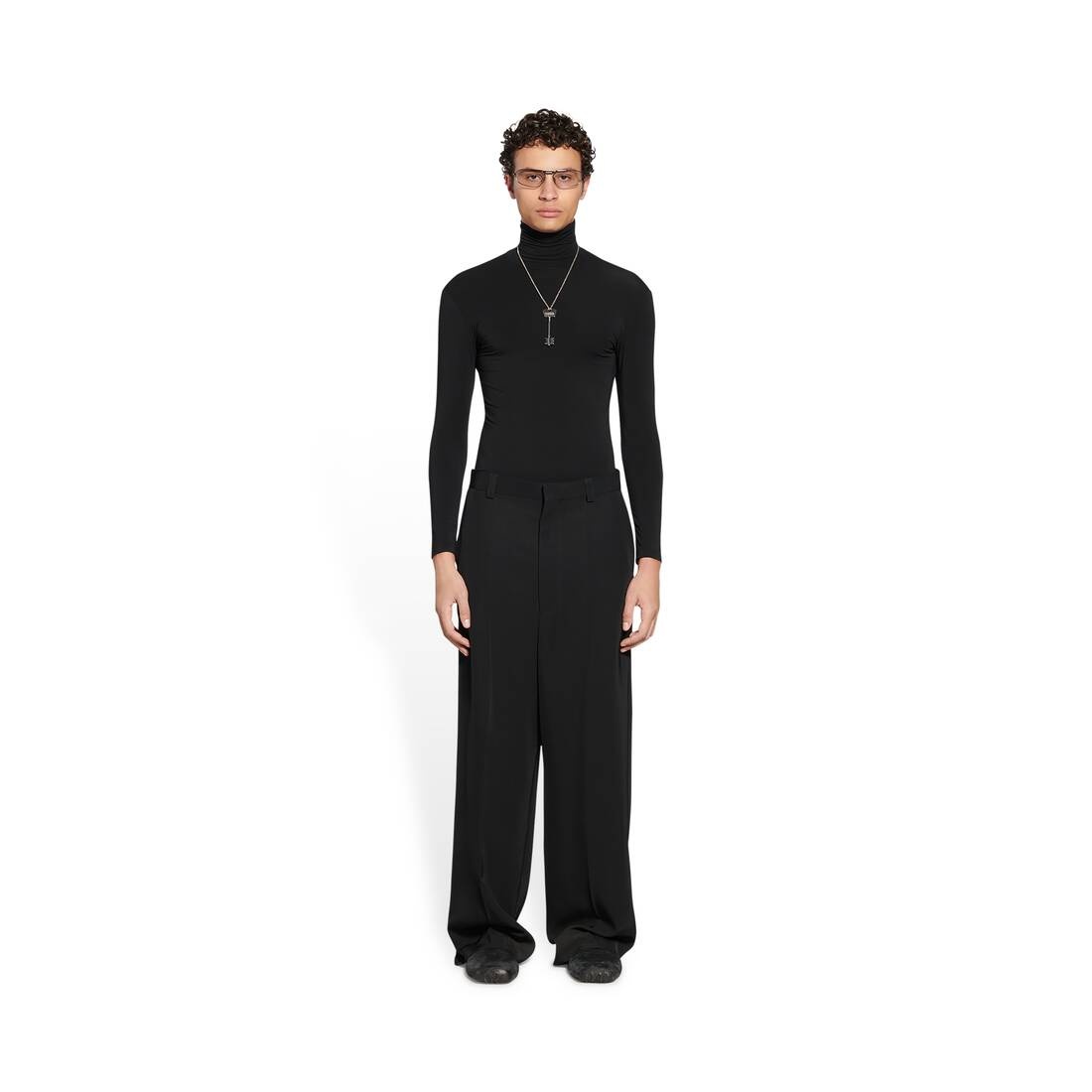 Loose Pants in Black - 2