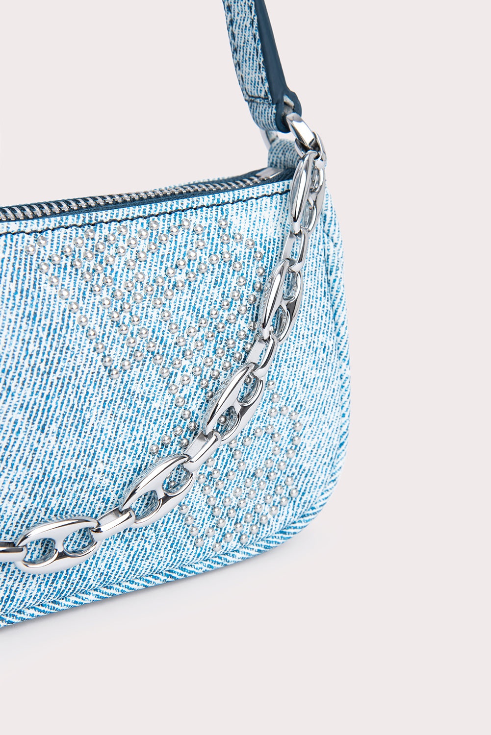 Mini Rachel Denim Stud Leather - 5