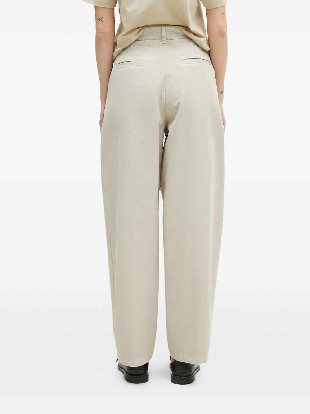back-pockets straight trousers - 3