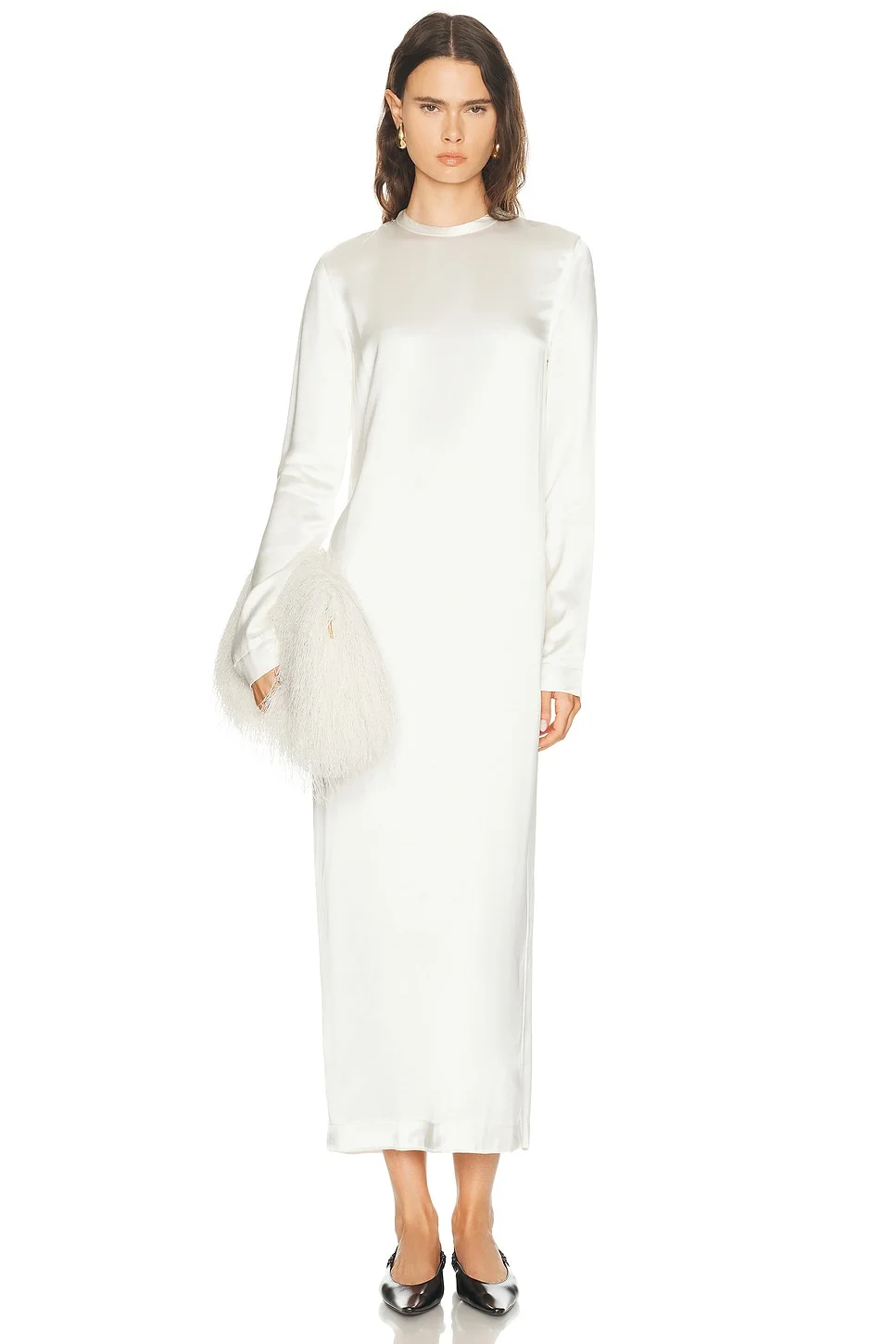 Long Satin Dress - 1