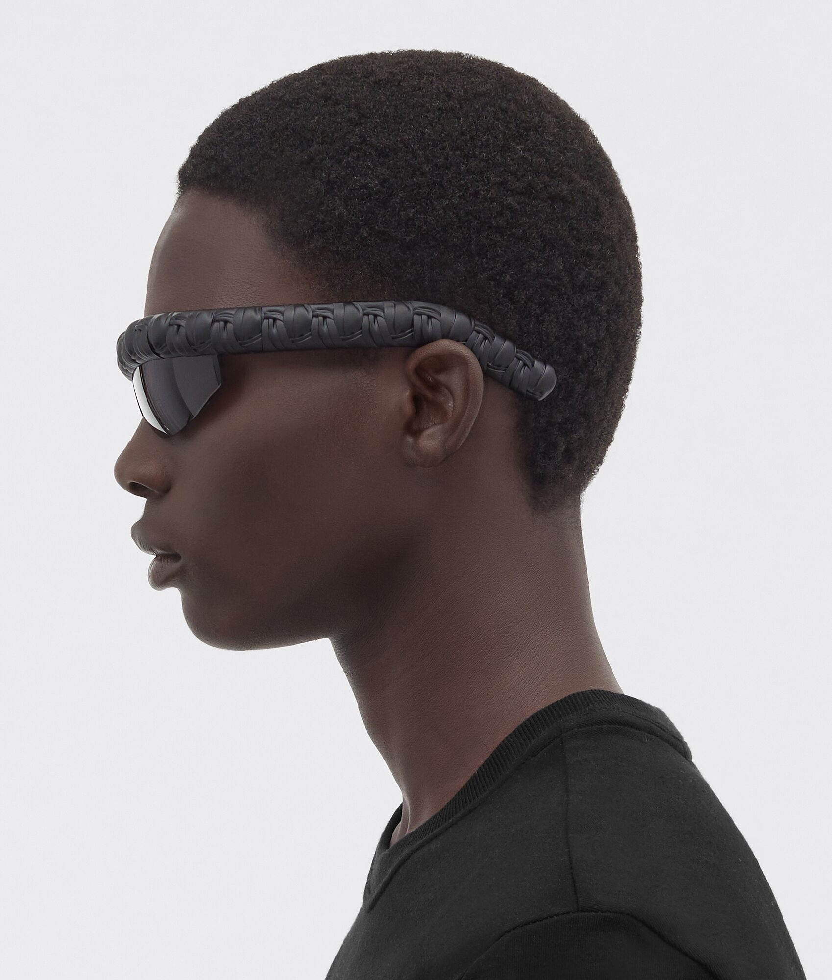 Pleat Wraparound Sunglasses - 5