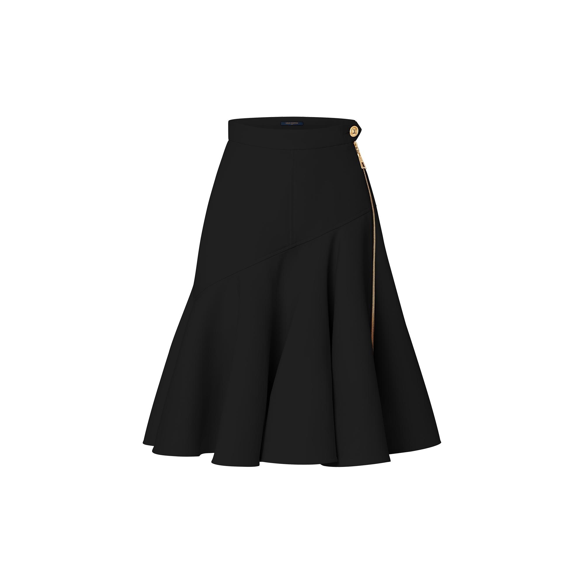 Asymmetrical Flounce Skirt - 1