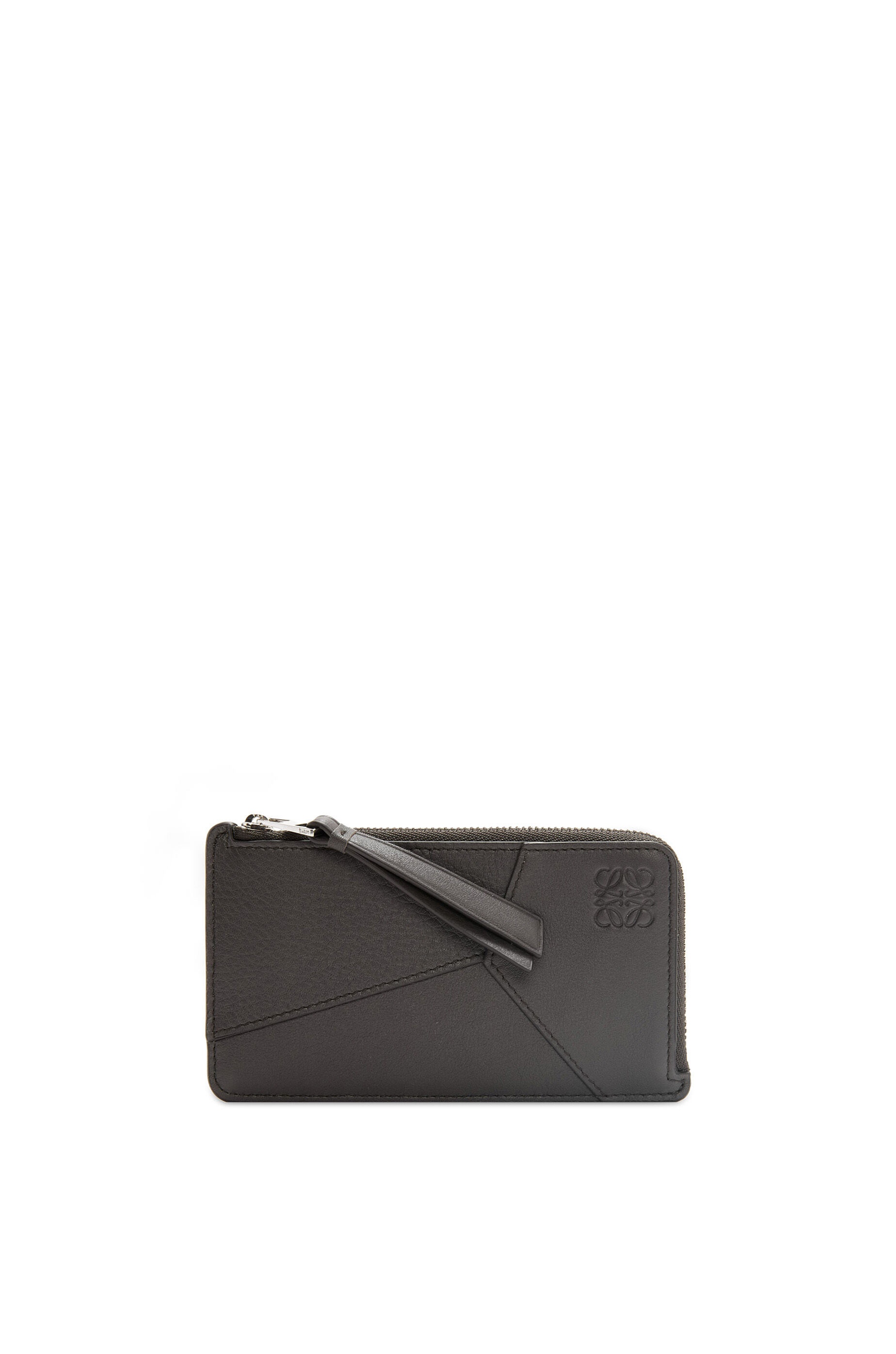 Puzzle long coin cardholder in classic calfskin - 1