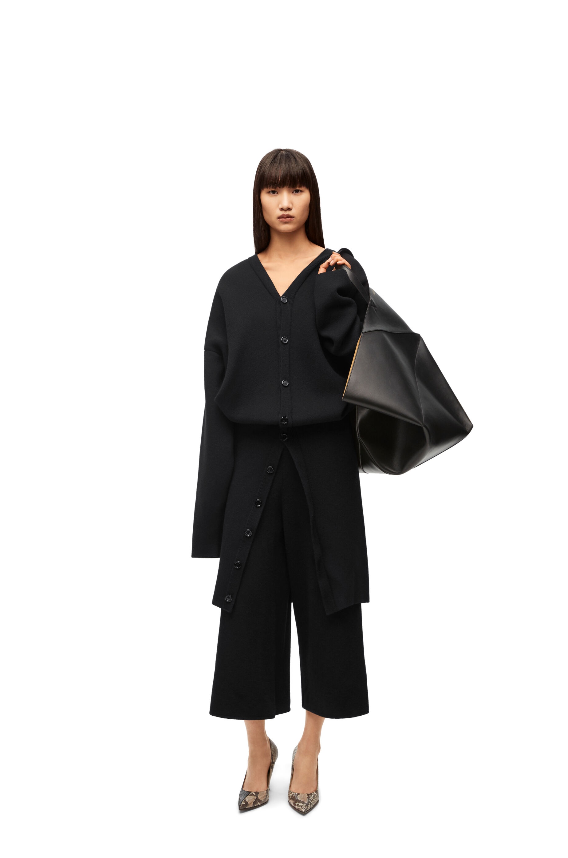 Cropped trousers in cashmere - 2