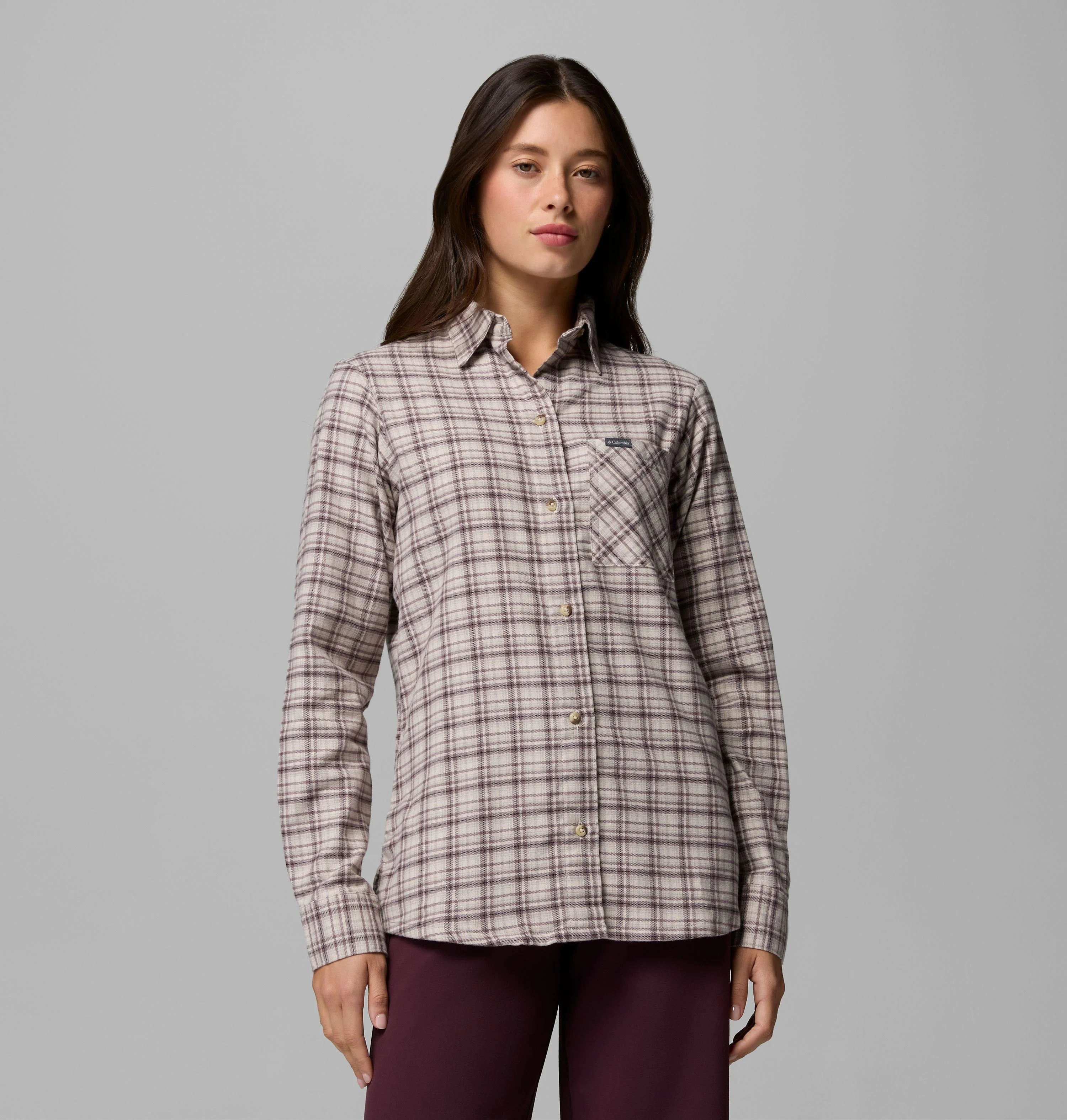 Women's Calico Basin Flannel Long Sleeve Shirt - 1