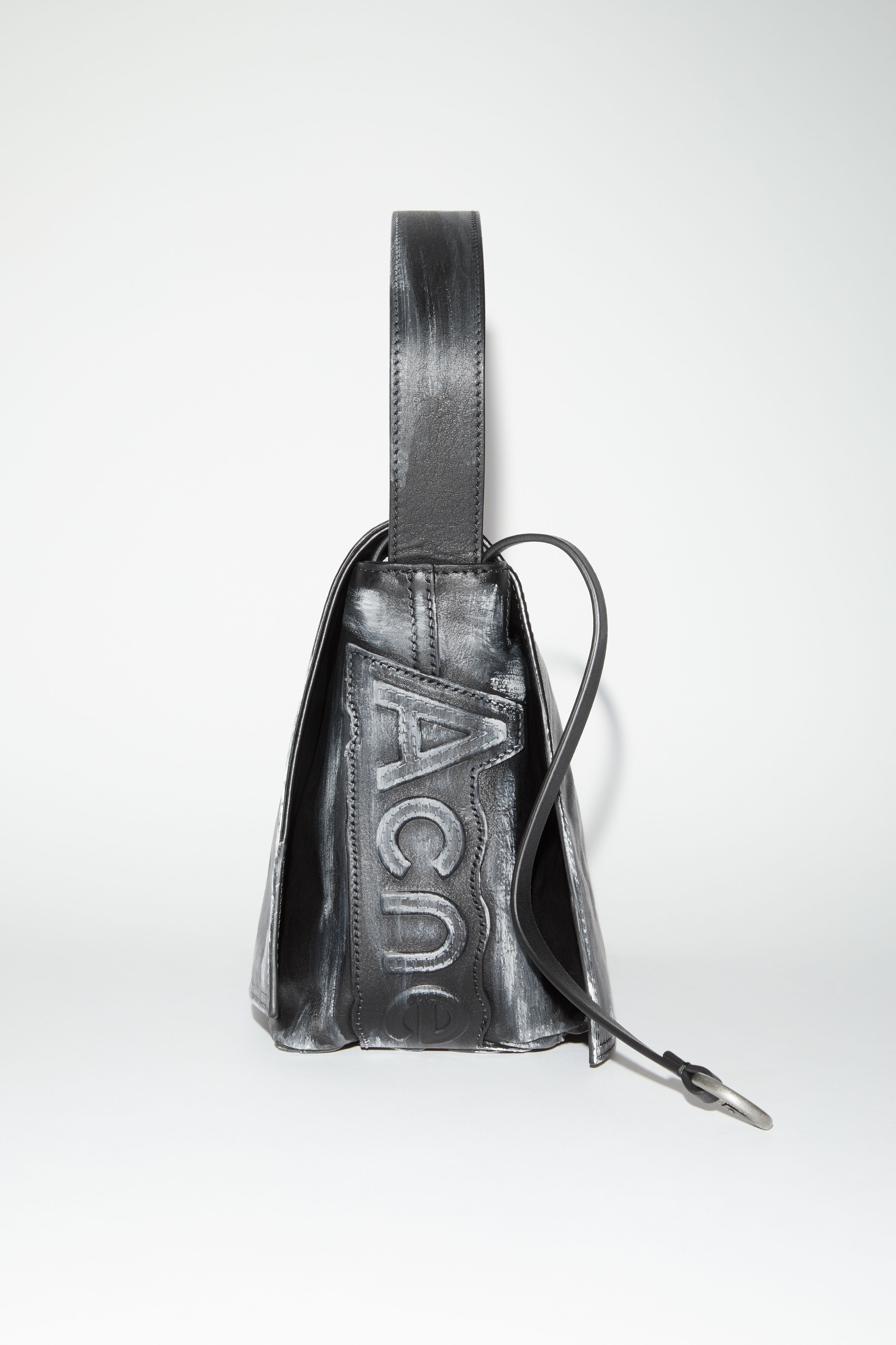 Leather shoulder bag - Black - 3