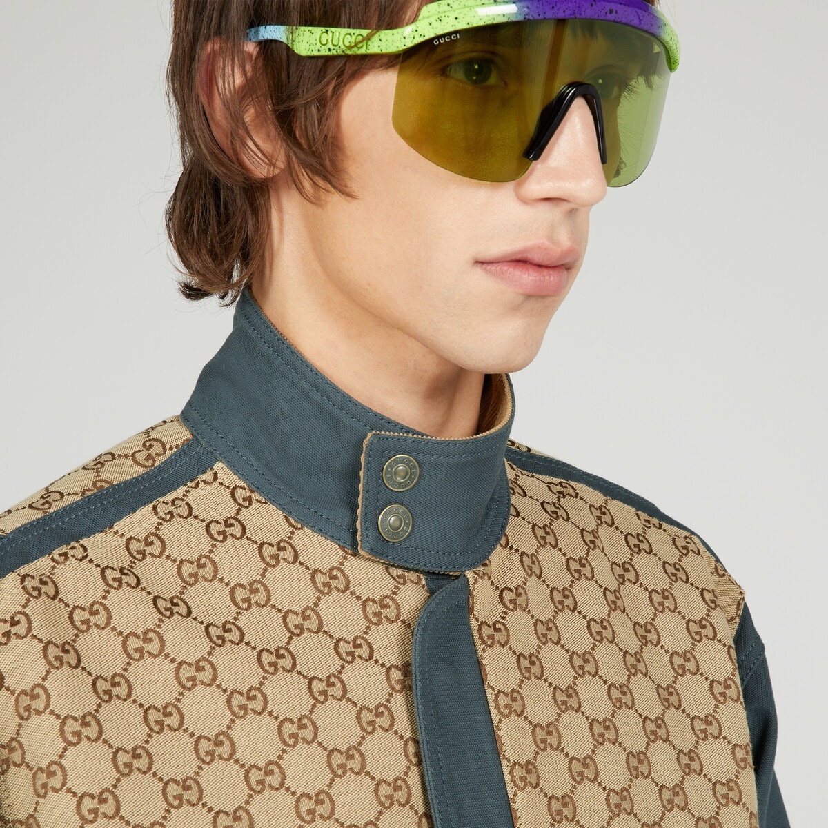 Cotton canvas and GG Supreme jacket - 4