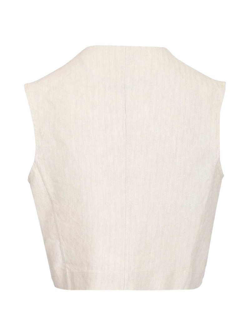 BARENA pocket V-neck gilet outlook