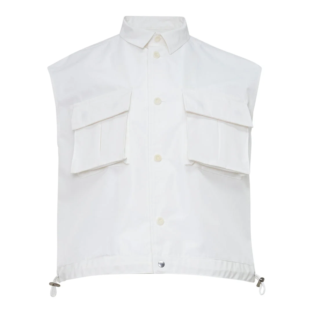 Taffeta Bonding Satin Vest - 1