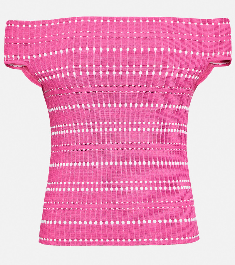 Ribbed-knit top - 1