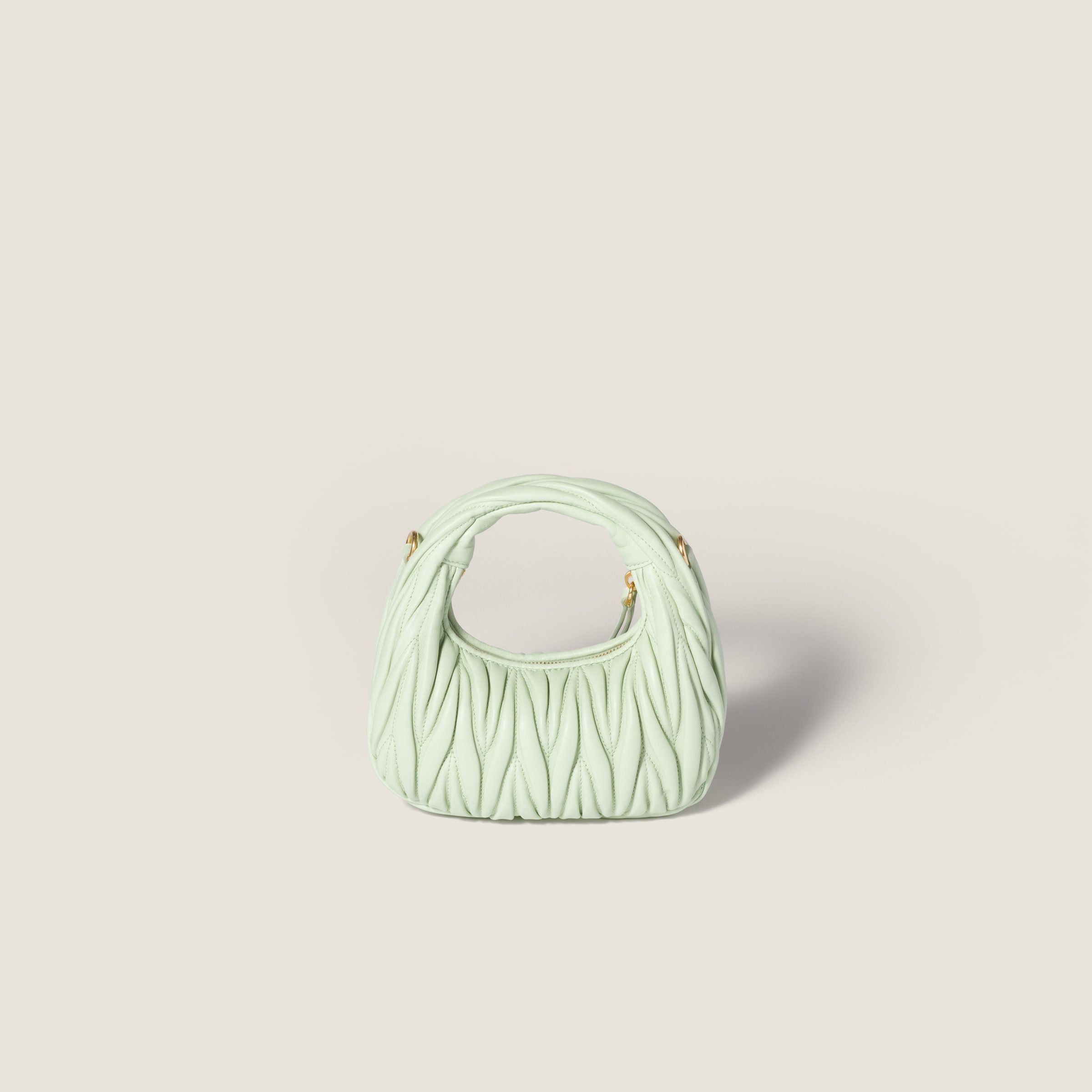 Wander matelassé nappa leather hobo mini-bag - 3