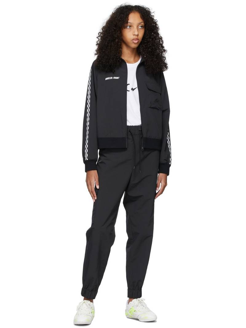 Moncler 7 Moncler FRGMT Hiroshi Fujiwara Black Nylon Cargo Lounge Pants outlook