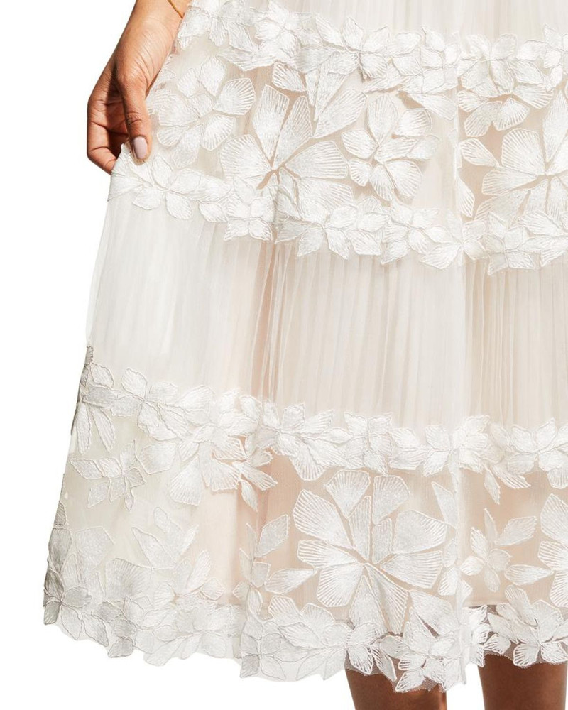Off-the-Shoulder Cap-Sleeve Lace Midi Dress 5