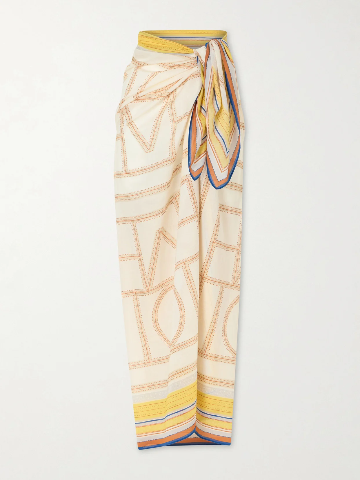 Printed Cotton And Lyocell-blend Scarf - 1