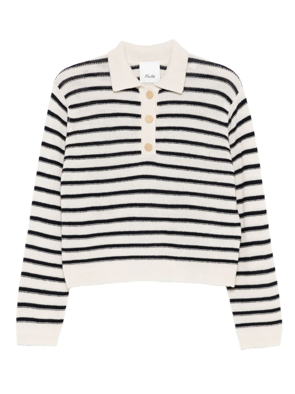 striped polo shirt - 1