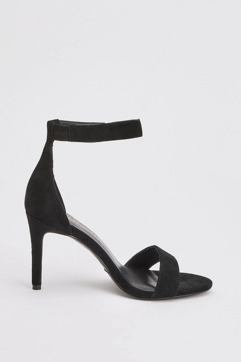 Leather Turn Lock Detail Heeled Sandal - 1