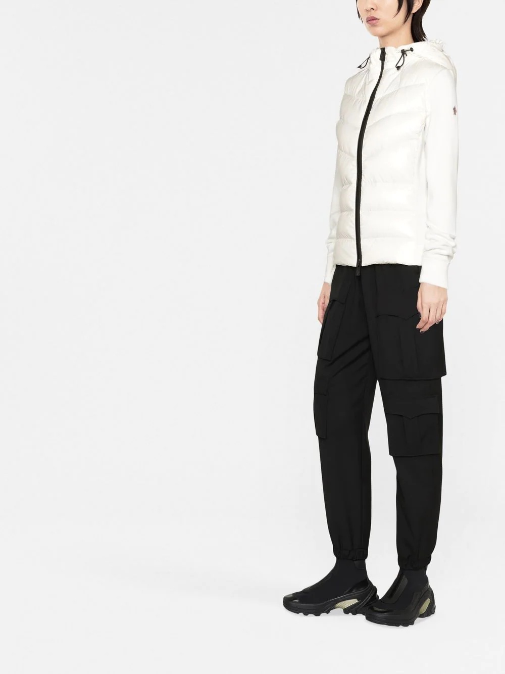 padded fleece hooded jacket - 3