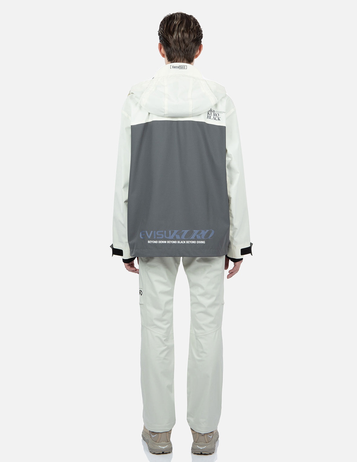 Logo Print Colorblock Windbreaker Jacket - 6