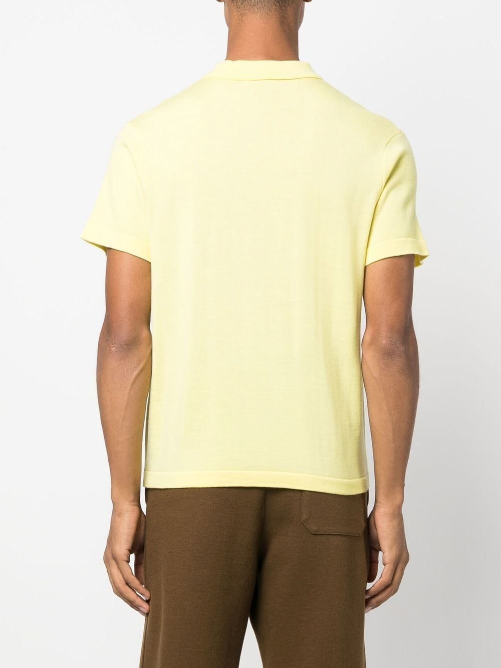 short-sleeve merino polo shirt - 4