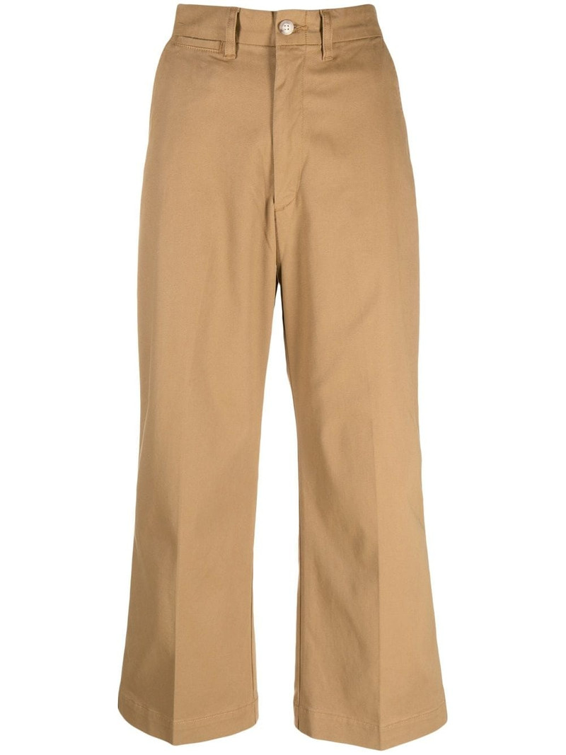 high-waisted cropped trousers 1