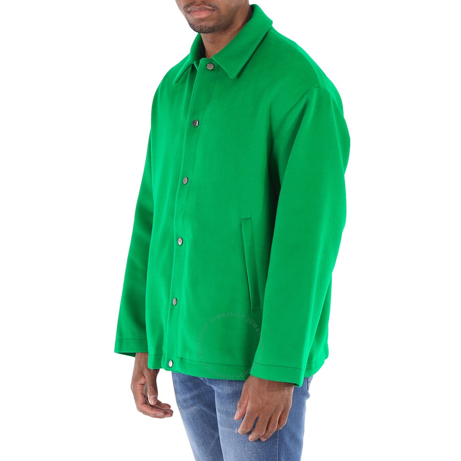 Emporio Armani Men's Verde Ultra Fine Wool Blouson Jacket - 5