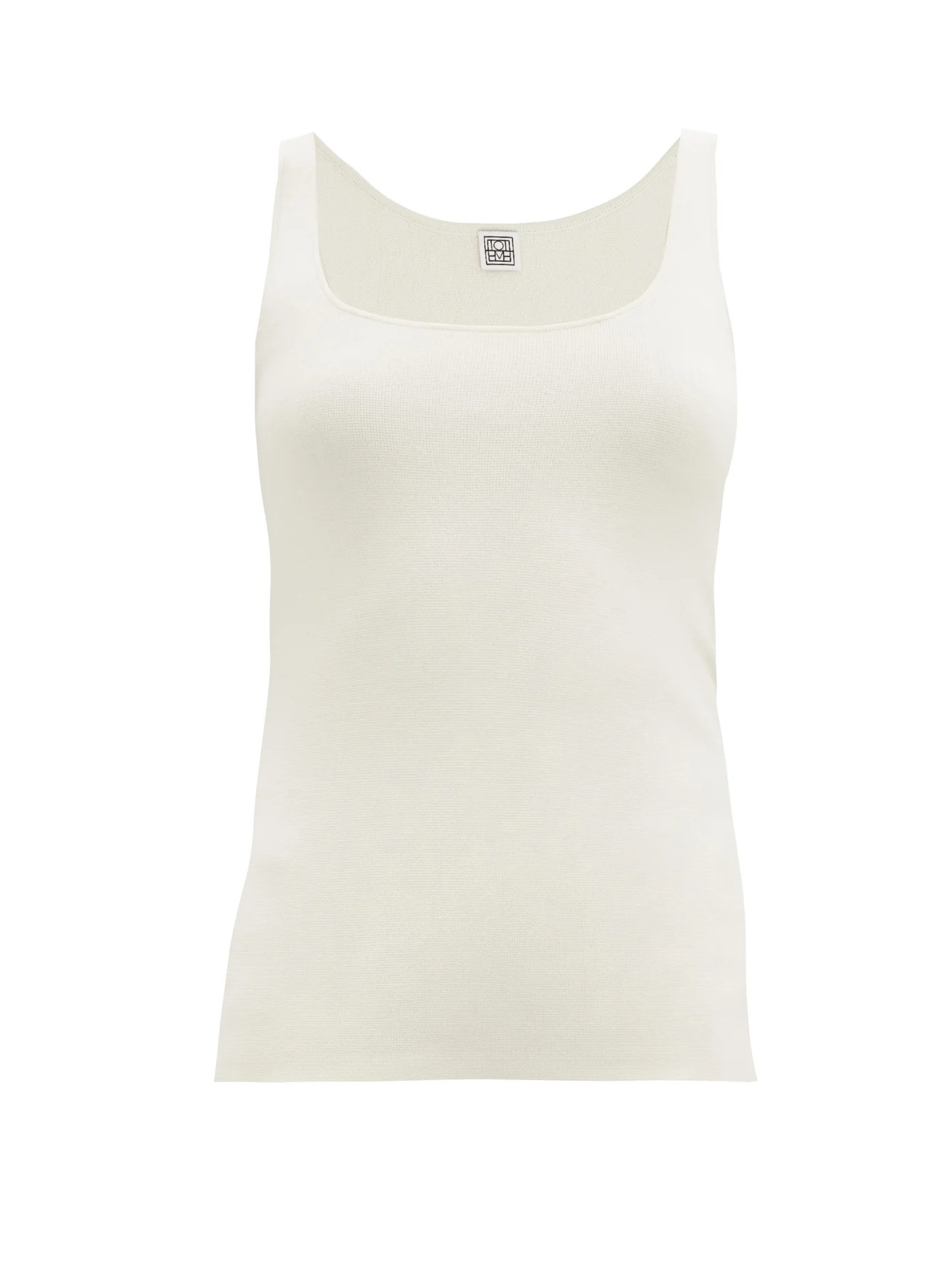 Urda scoop-neck jersey tank top - 1