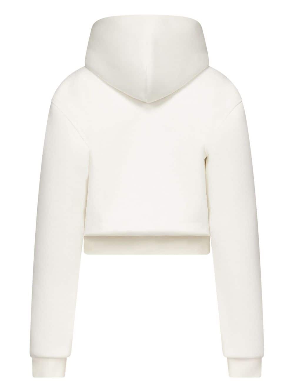 embossed handprint hoodie - 7