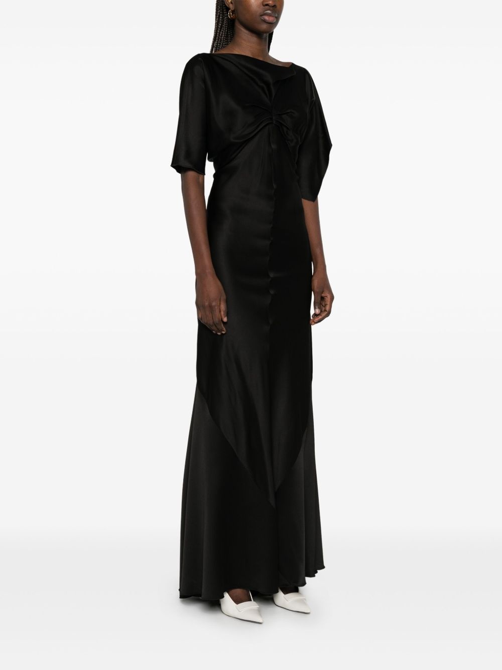satin gown - 3