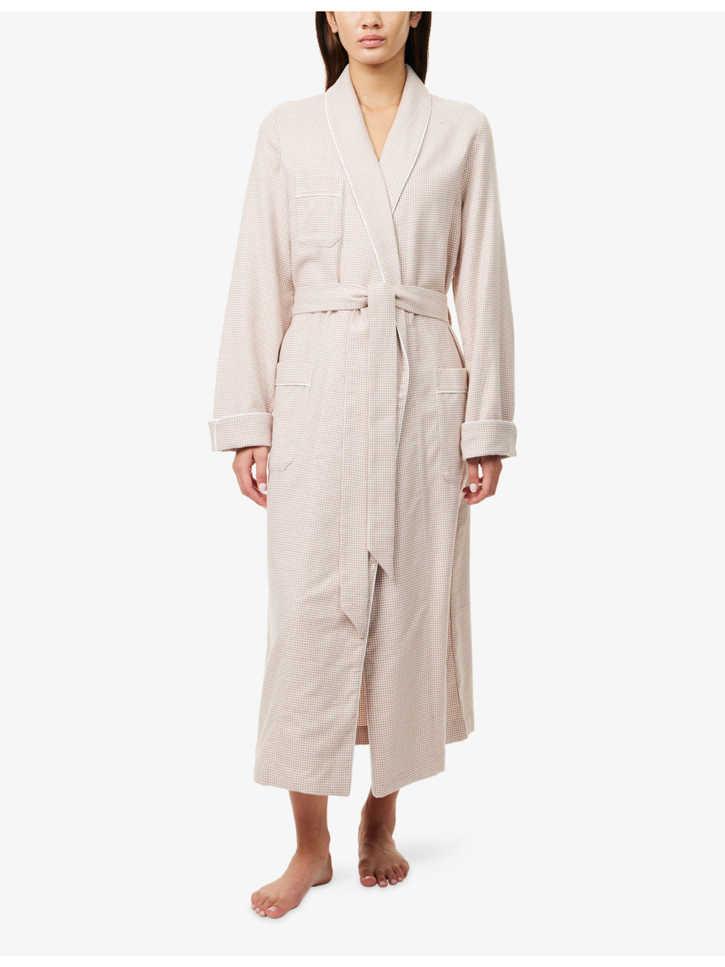 Kelburn Check-Print Cotton Robe - 2