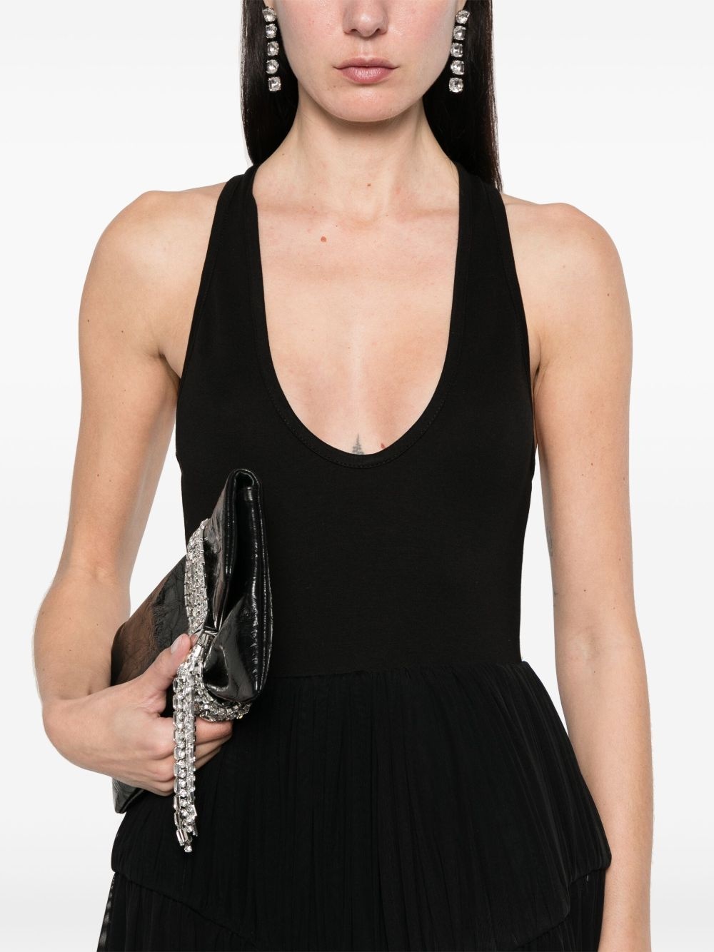 pleated tulle gown - 5