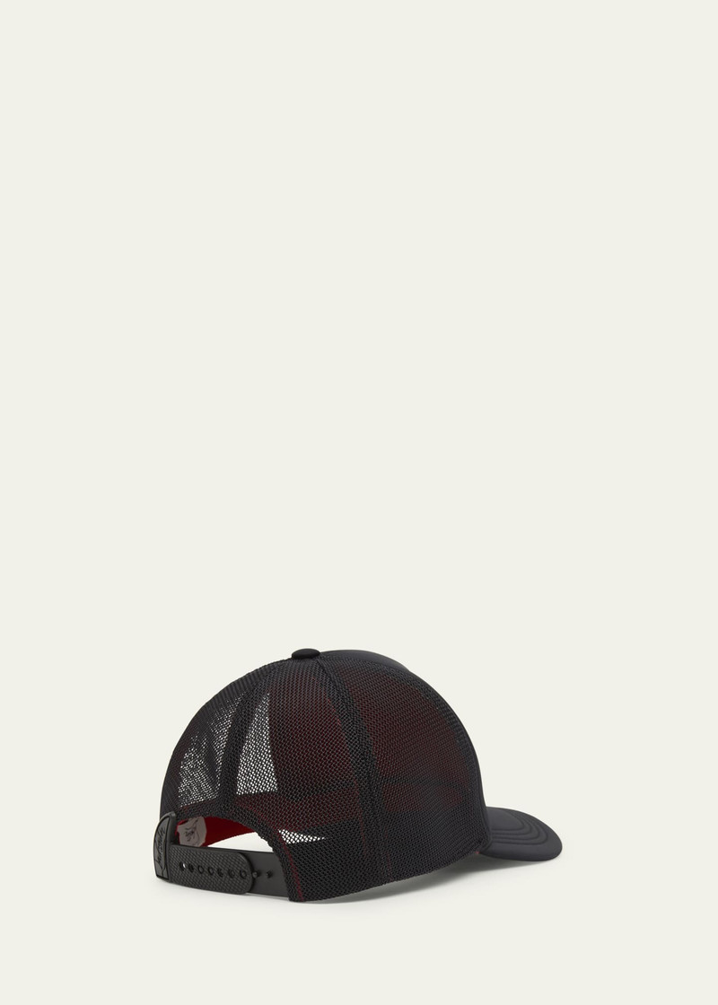 Christian Louboutin Men's Monogram Neoprene Trucker Hat outlook