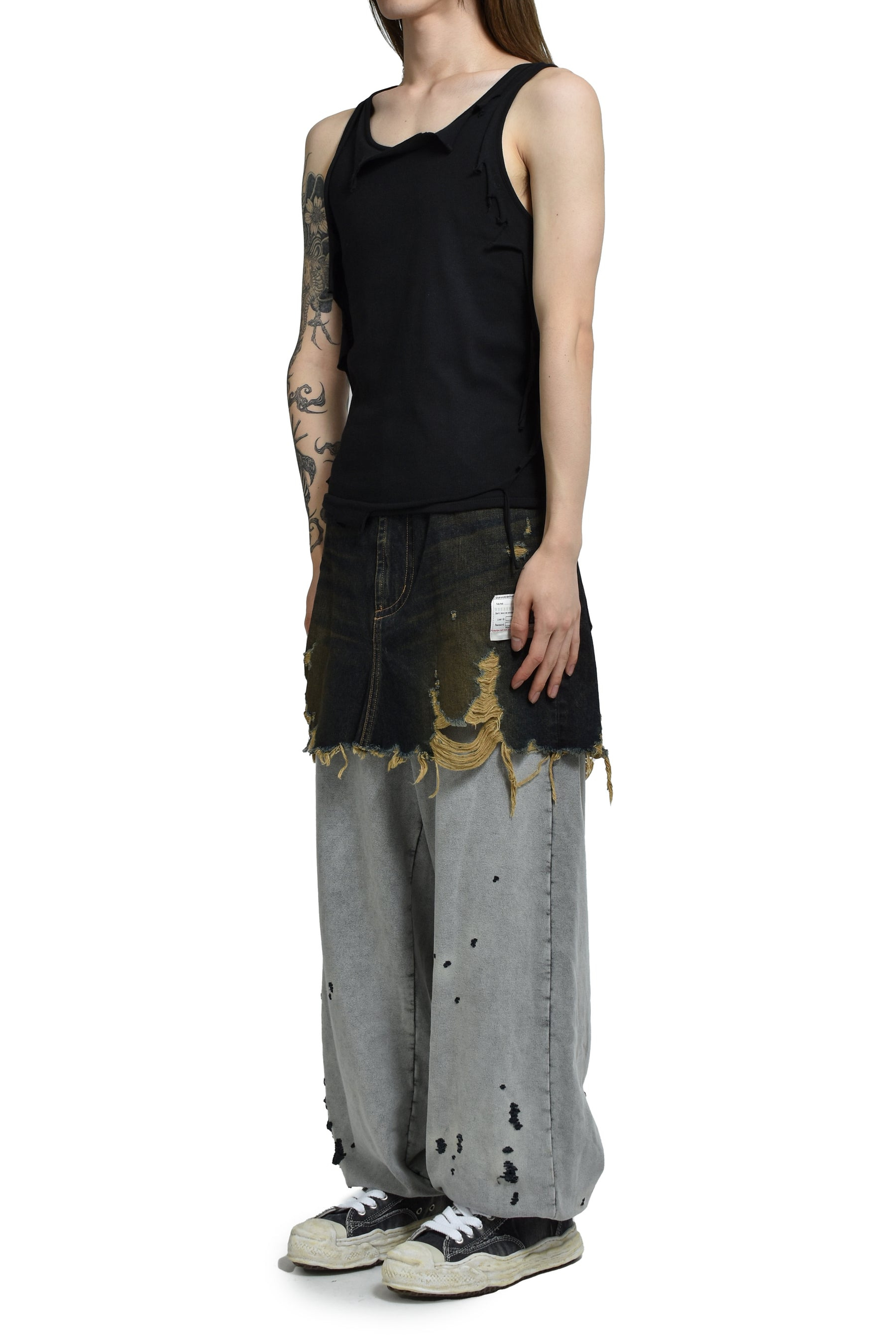 WAIST LAYERED JEANS / IND - 4