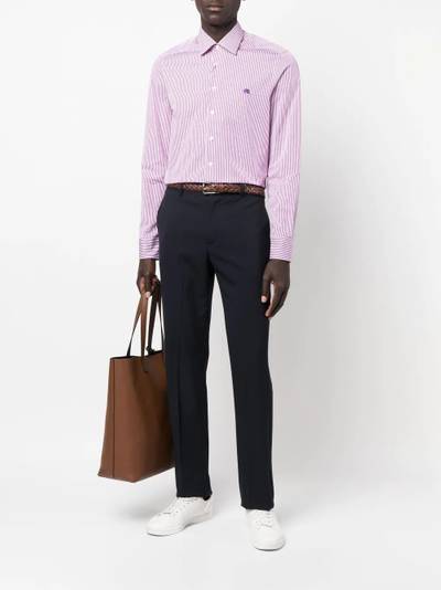 Etro striped long-sleeve shirt outlook