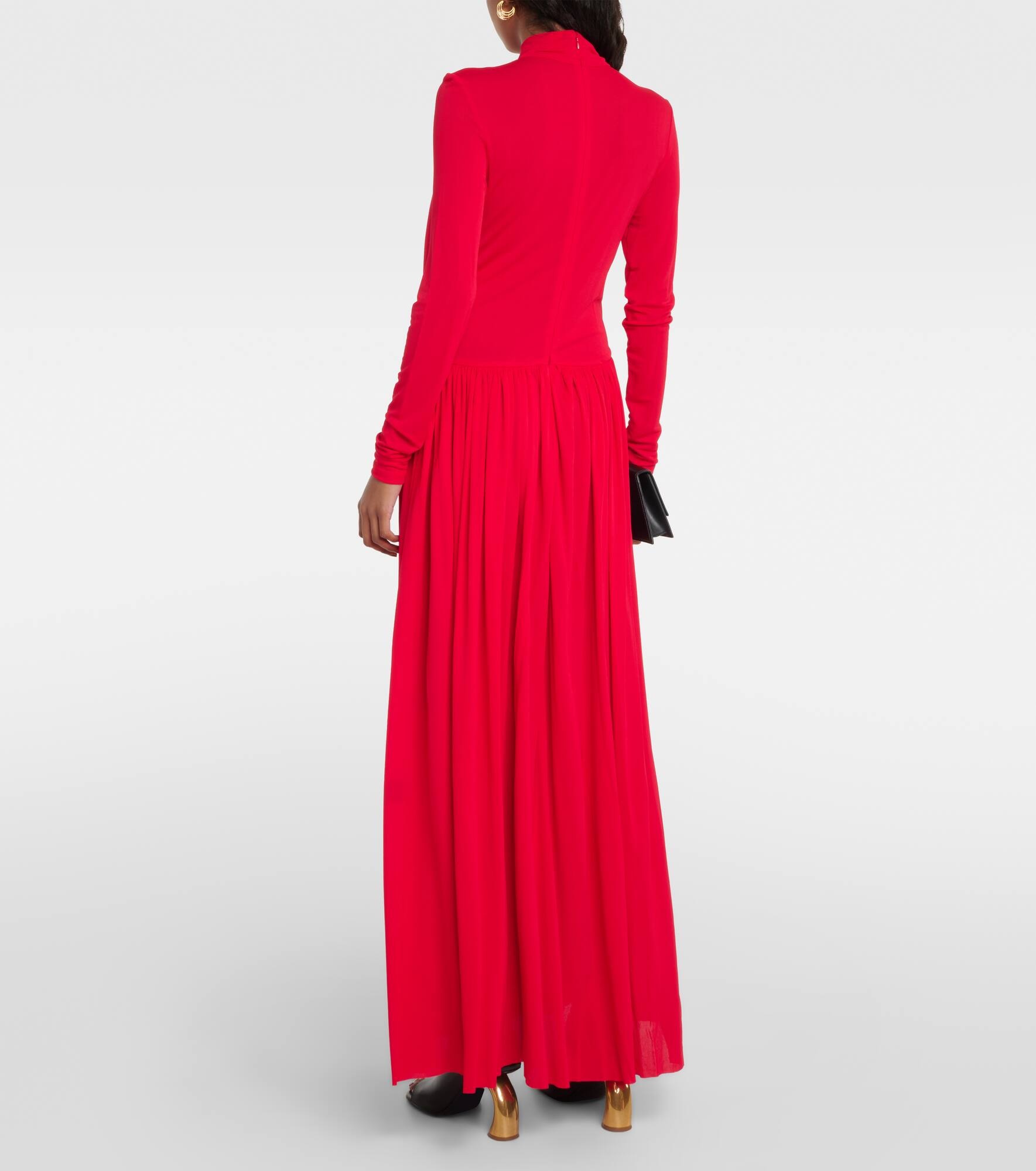 Meret draped crêpe jersey maxi dress - 3