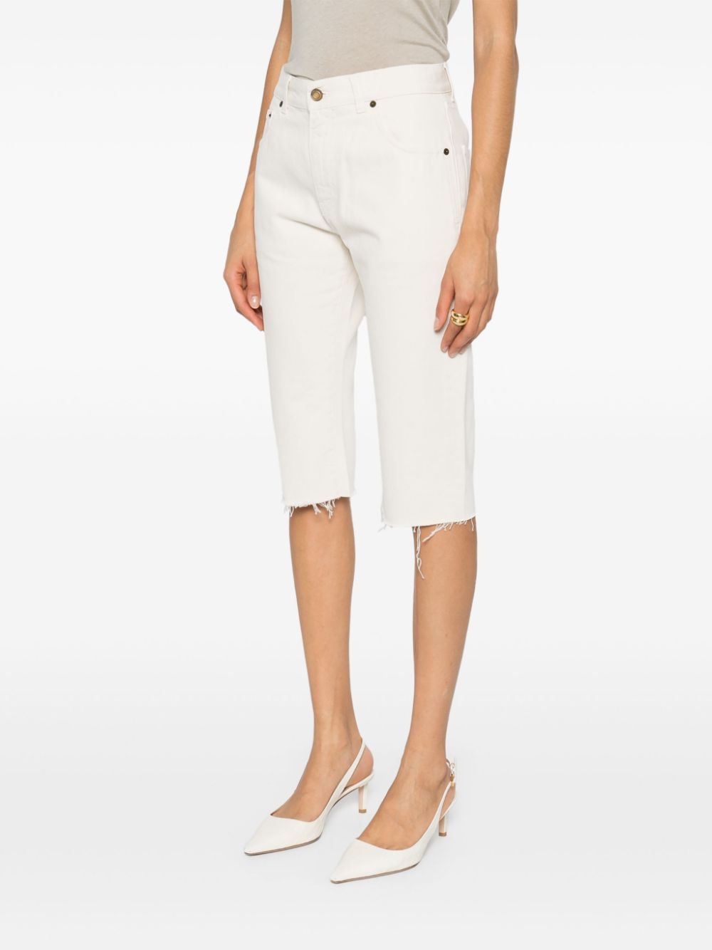mid-rise knee-length shorts - 3