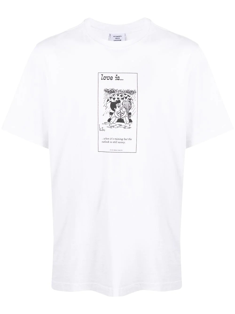 Love Is graphic print T-shirt - 1