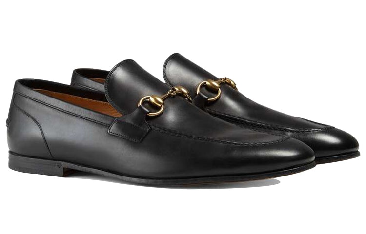 Gucci Jordaan Leather Loafers 'Black' 406994-BLM00-1000 - 3