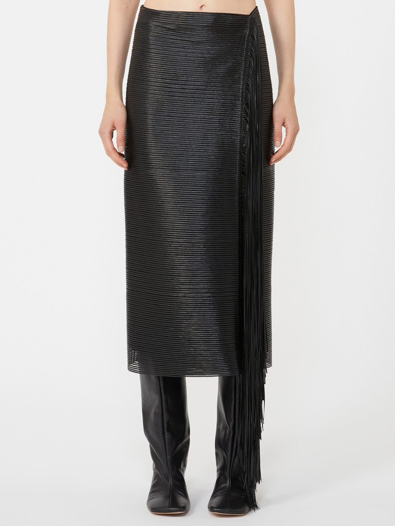 APE1234 Midi skirt with fringes - RUNWAY 3