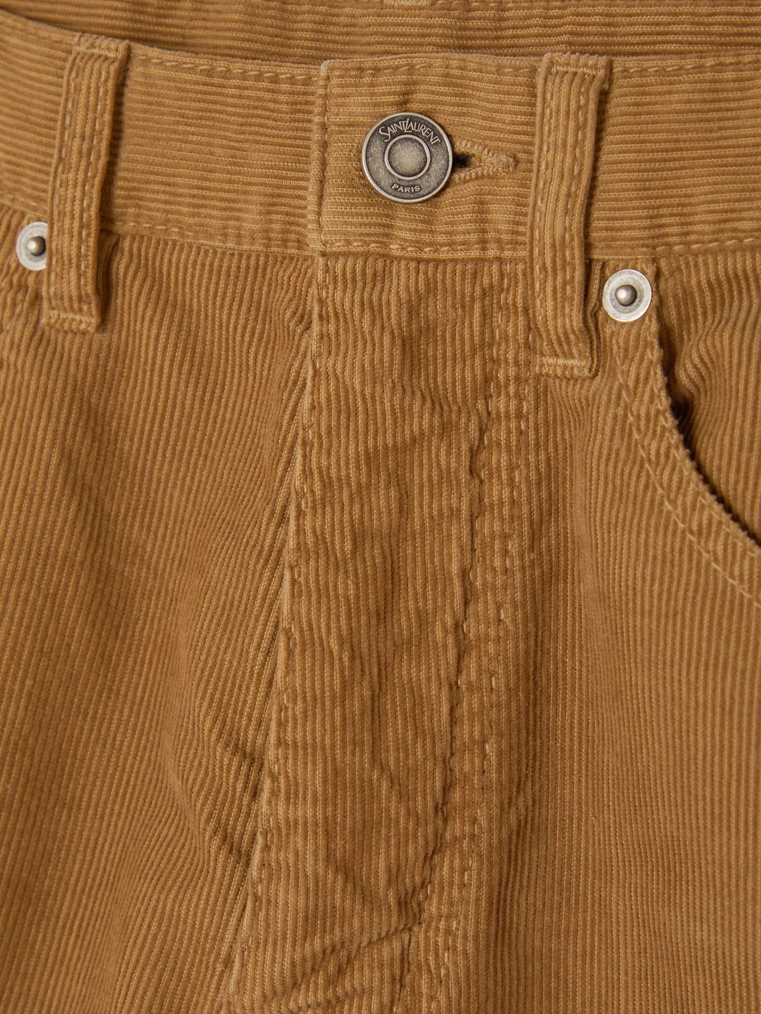 Clyde cotton-corduroy slim-leg pants Brown - 5