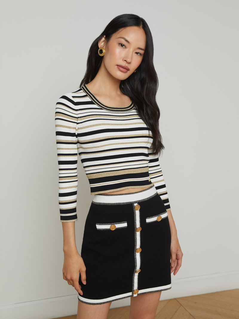 L'AGENCE Yukio Cropped Pullover outlook