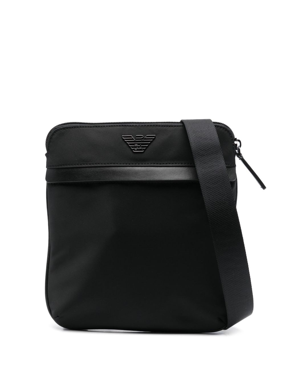 Logo nylon crossbody bag - 1