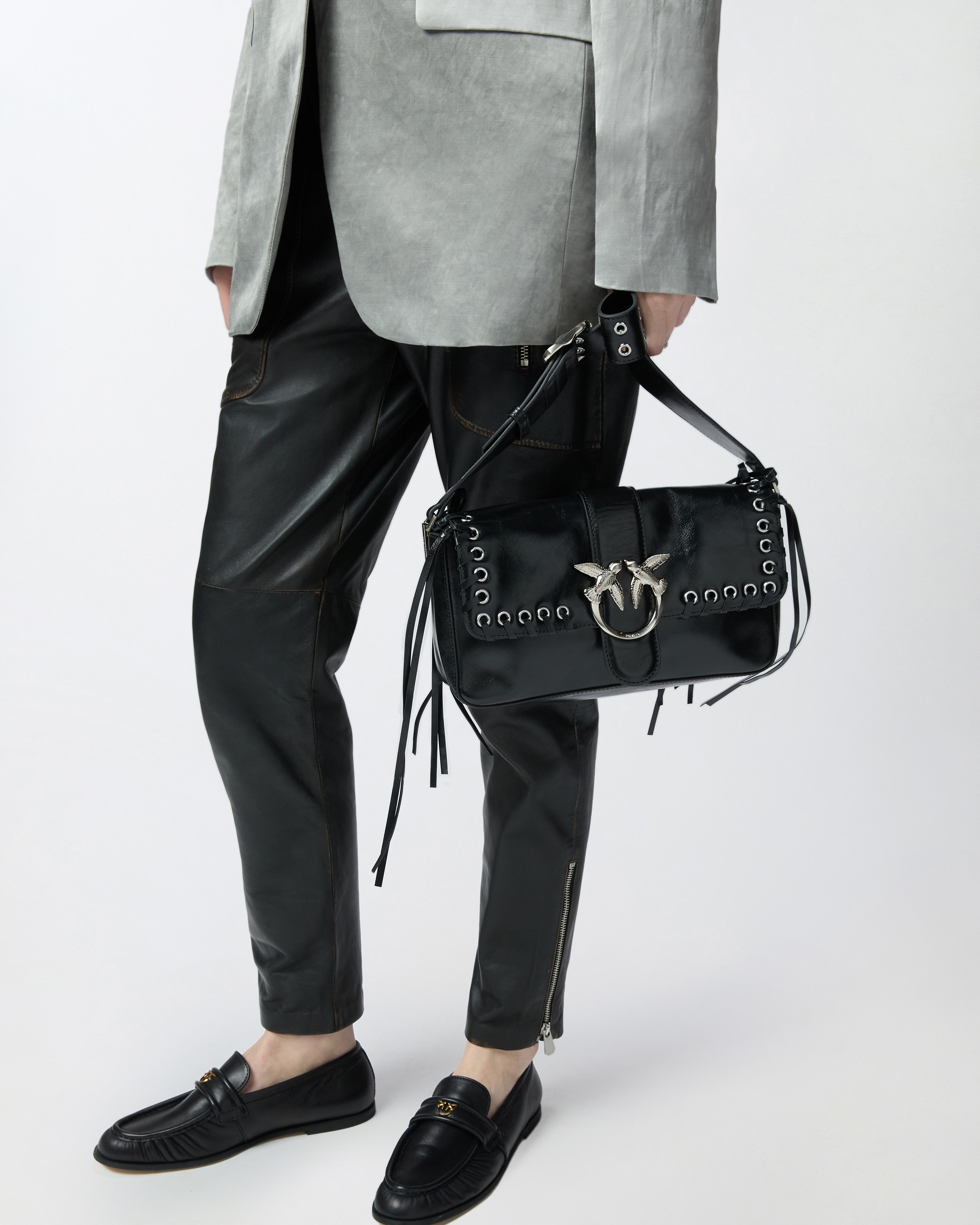 SOFT LOVE BAG SLOUCHY SHOULDER BAG WITH FRINGES - 5