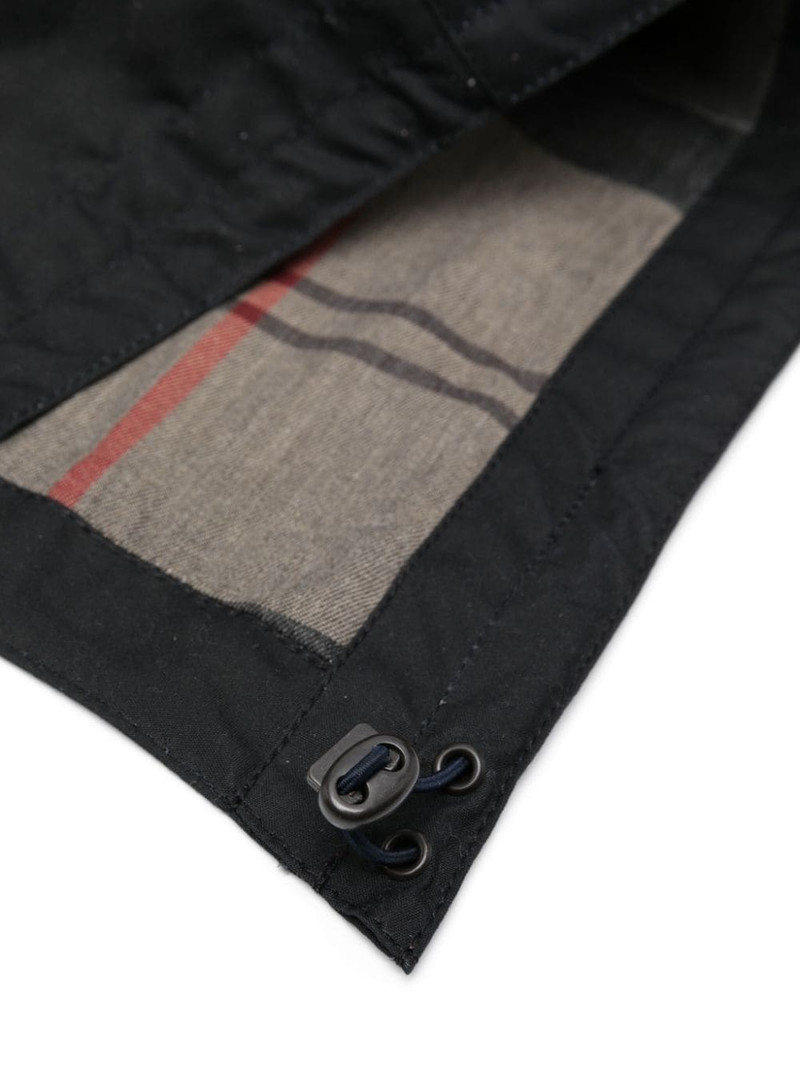 Barbour Re-engineered checked-lining hood outlook