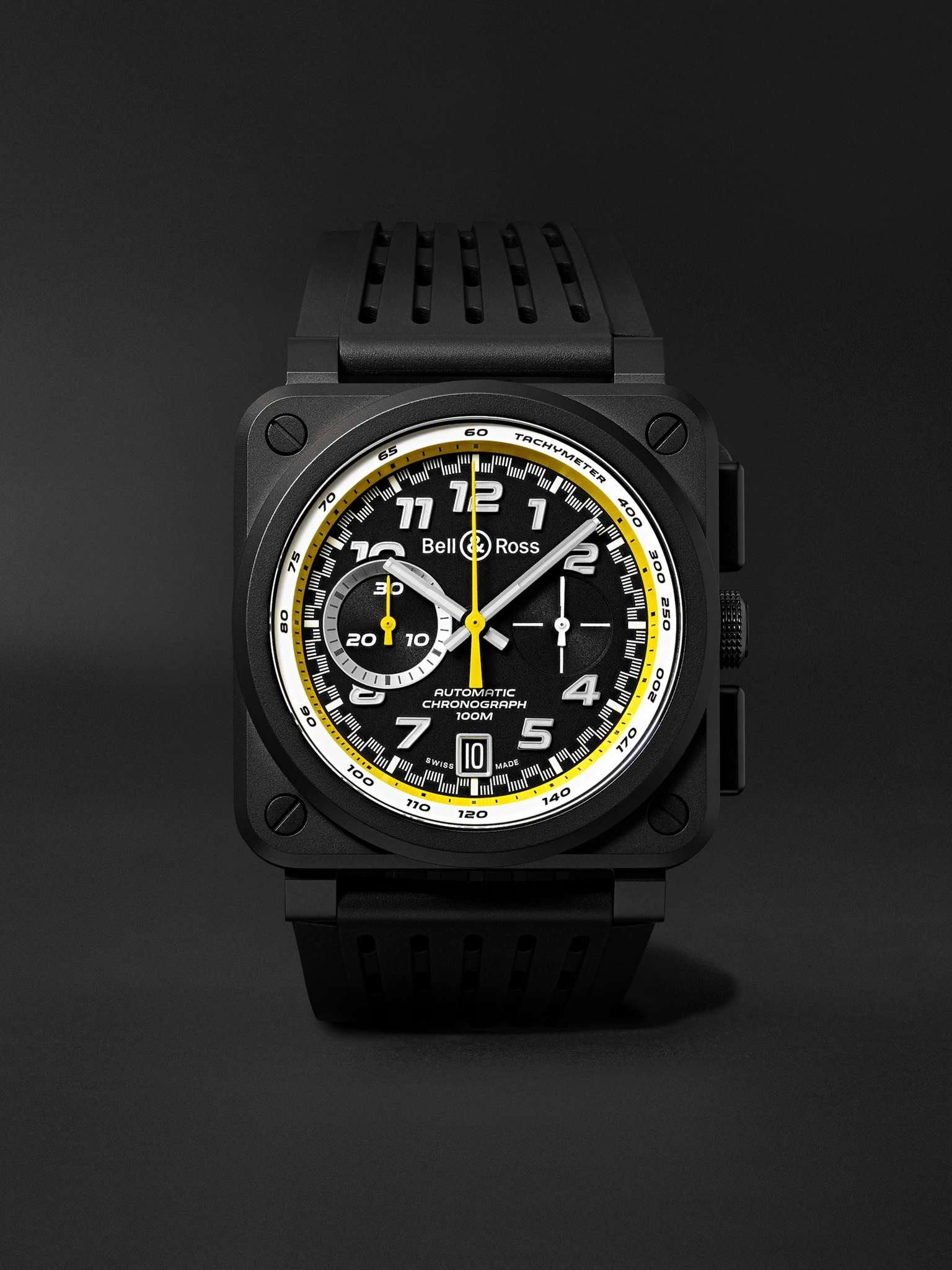 BR 03-94 R.S.20 Limited Edition Automatic Chronograph 42mm Ceramic and Rubber Watch, Ref. No. BR0394 - 1