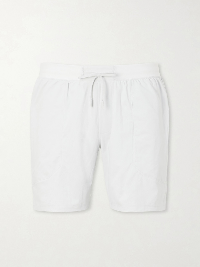 License to Train Straight-Leg Layered 7" Stretch Recycled-Shell and Jersey Drawstring Shorts 1