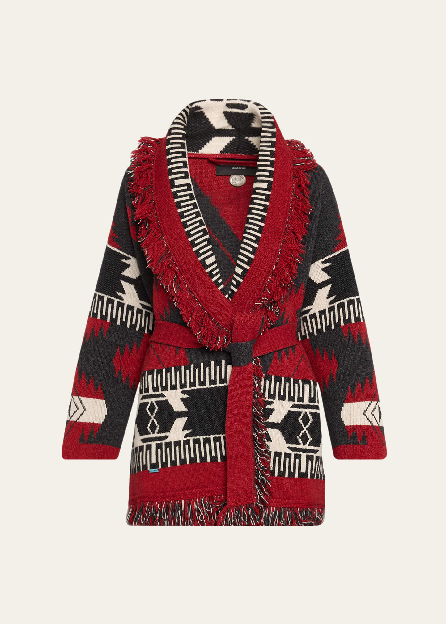 Icon Jacquard Cashmere Cardigan - 1
